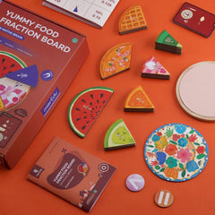 Yummy Food Fraction Board - Toybox Tales